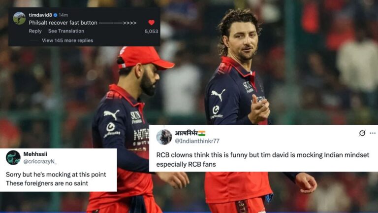 “Stop This Cringe”: Tim David Accused Of Racism Towards Indian Fans – “Stop This Cringe”: Tim David पर भारतीय फैंस के प्रति नस्लवाद का आरोप – क्या है पूरा मामला?