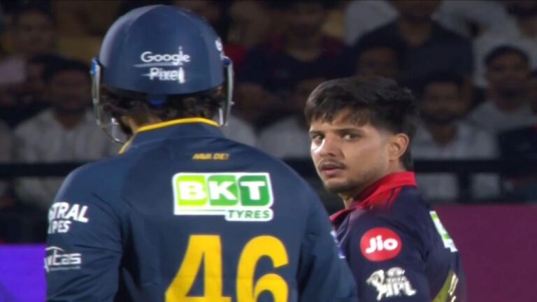 Rasikh Salam-Rahul Tewatia In Death Stare Competition, RCB Players Gather – IPL 2026: रसिक सलाम और राहुल तेवतिया के बीच हुई तीखी बहस, वीडियो वायरल